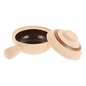 Керамический горшок Cabilock небольшой с крышкой, для 1 человека, термостойкий, без запаха - Фото 1