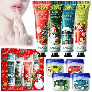 Набір Міні-кремів для рук Різдвяний набір кремів для рук, 8 шт - Фото 1