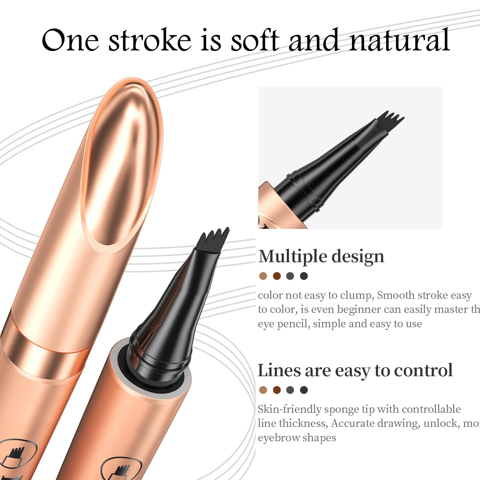 Олівець для брів Magic Microblading 4 мікровилчасті наконечники Довготривалий Димчасто-сірий, фото №5 Олівець для брів Magic Microblading 4 мікровилчасті наконечники Довготривалий Димчасто-сірий, фото №5