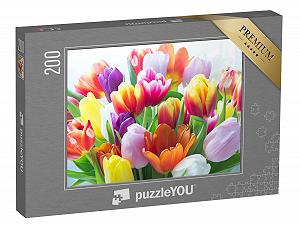 Купить Пазл puzzleYOU Flora, Flowers, Tulips Puzzle Collection A Bouquet of Colourful Tulips 200 элементов - Фото 1 Пазл puzzleYOU Flora, Flowers, Tulips Puzzle Collection A Bouquet of Colourful Tulips 200 элементов - Фото 1