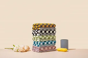 Набір рушників Luxury Checked Cotton 5 шт. 33 x 73 см Клітинка Мультиколор - Фото 1