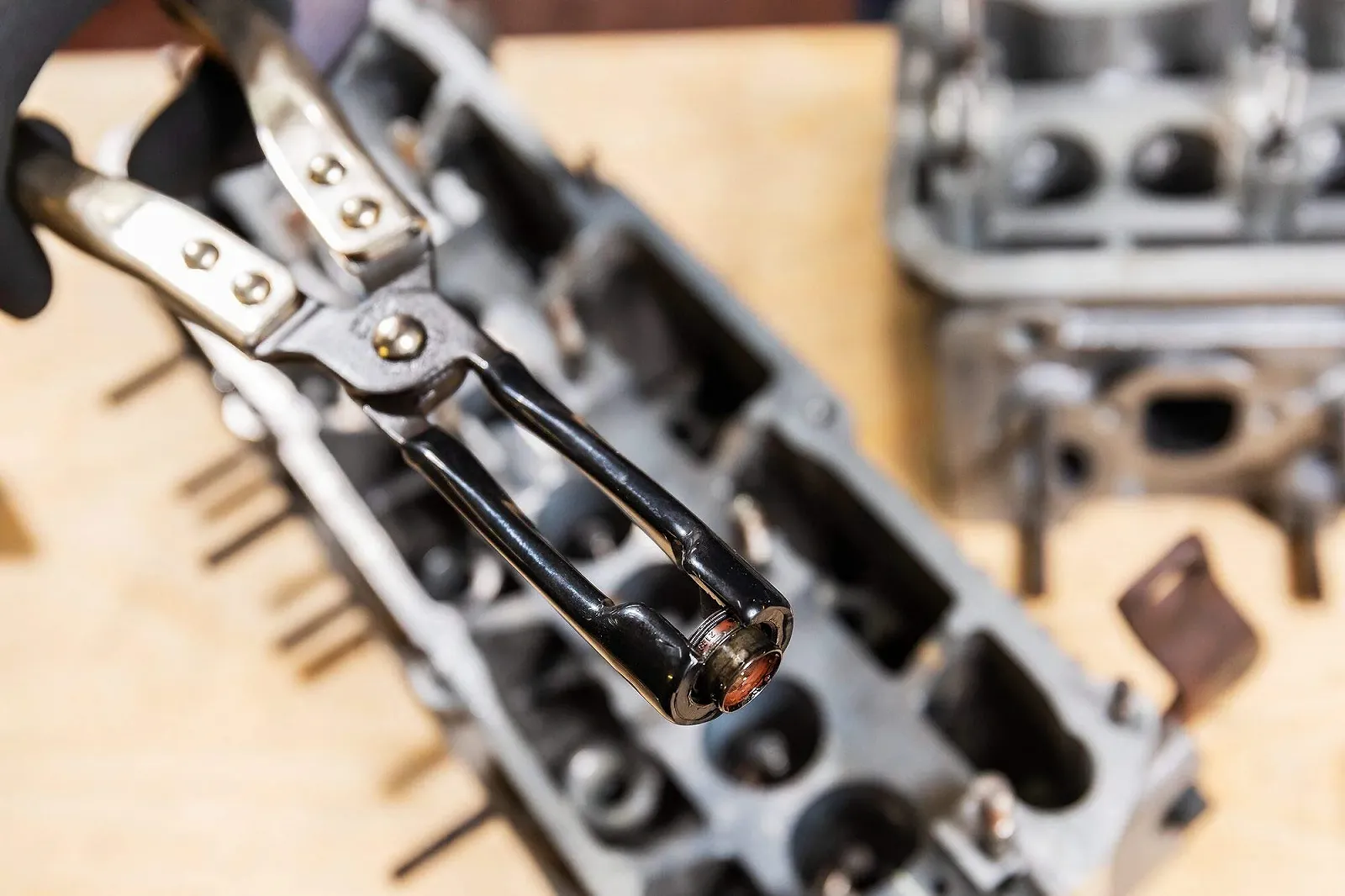 Щипцы HAZET 791-8 для сальников клапанов 270 мм - никелированные, фото №4