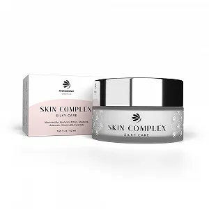 Денний крем для обличчя MICROBIONIC Skin Complex Silky Care з керамідами, ніацинамідом та гіалуроновою кислотою веганський - Фото 1