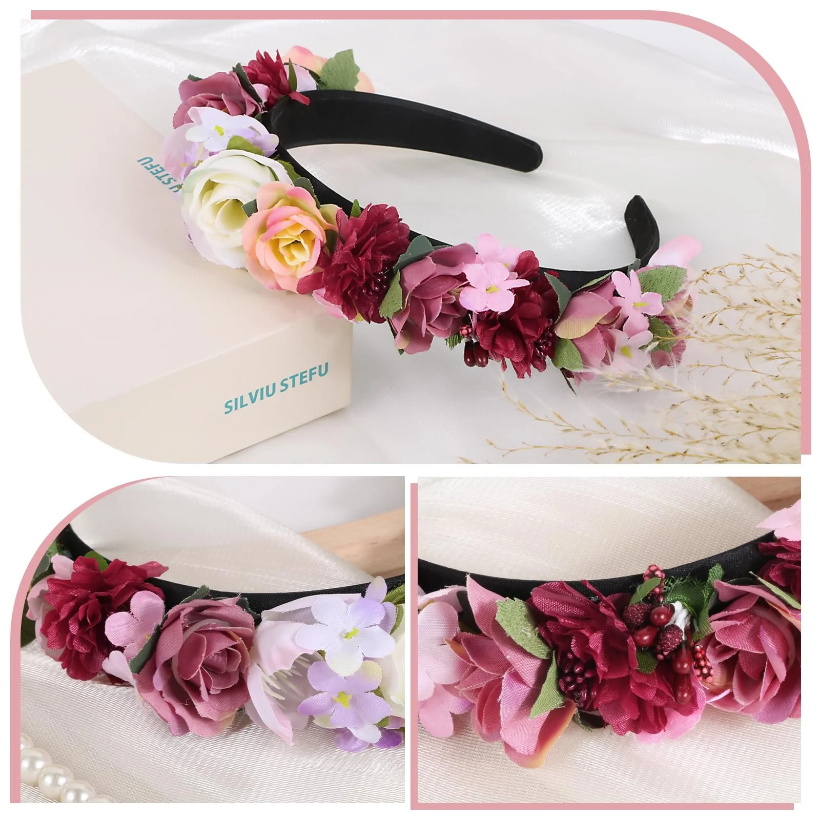 Обруч Цветы, фото №3