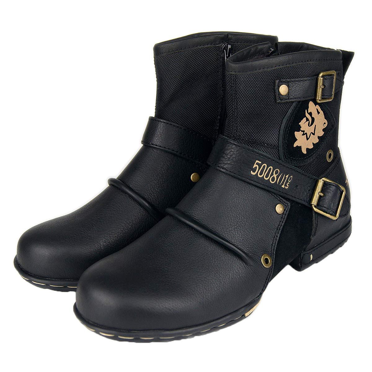 Ботинки Osstone кожаные Chukka Worker Biker Motorcycle OS-5008-1-EN, фото №5