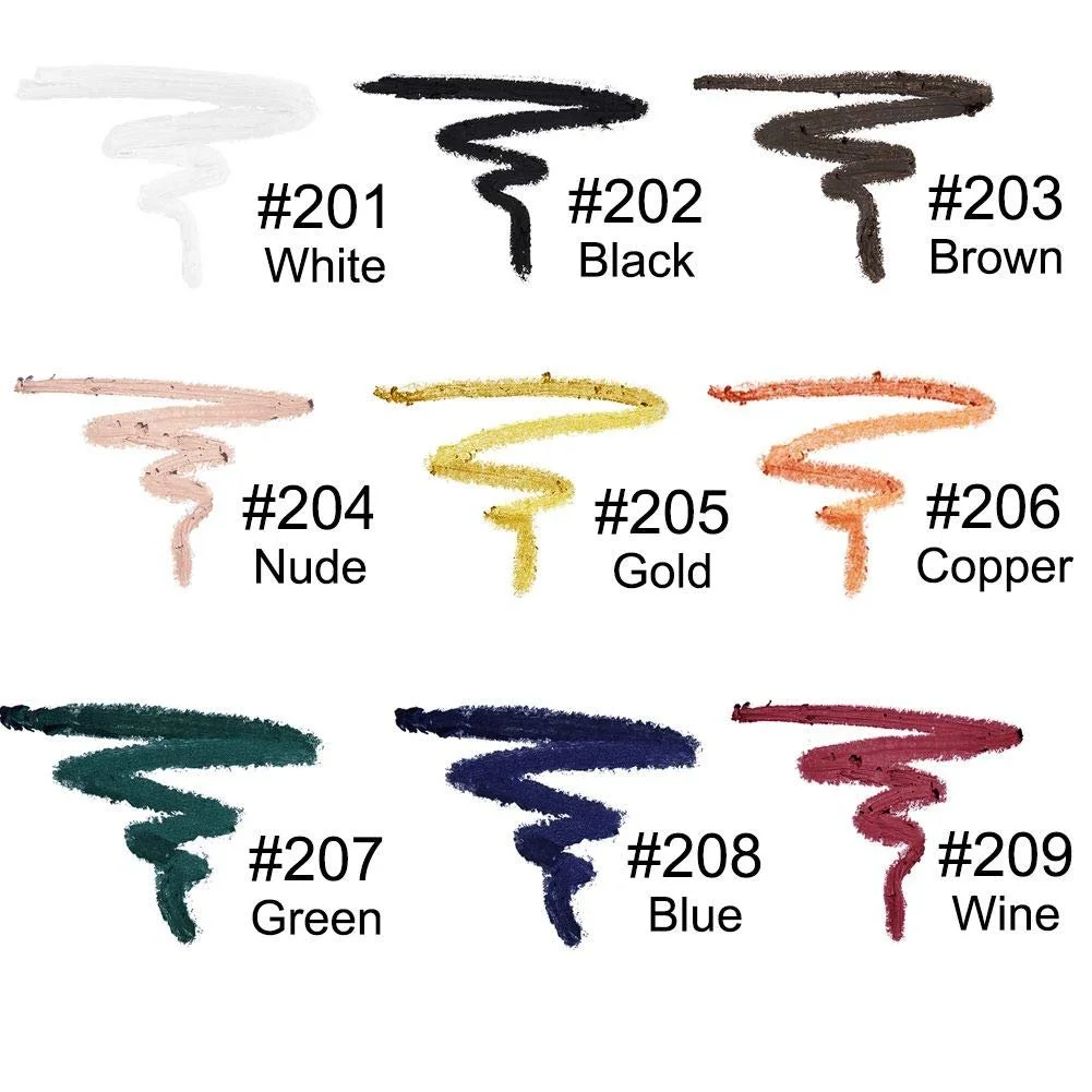 Підводка для очей Allbestaye, кольорова, гелева, матова, водостійка, фото №6