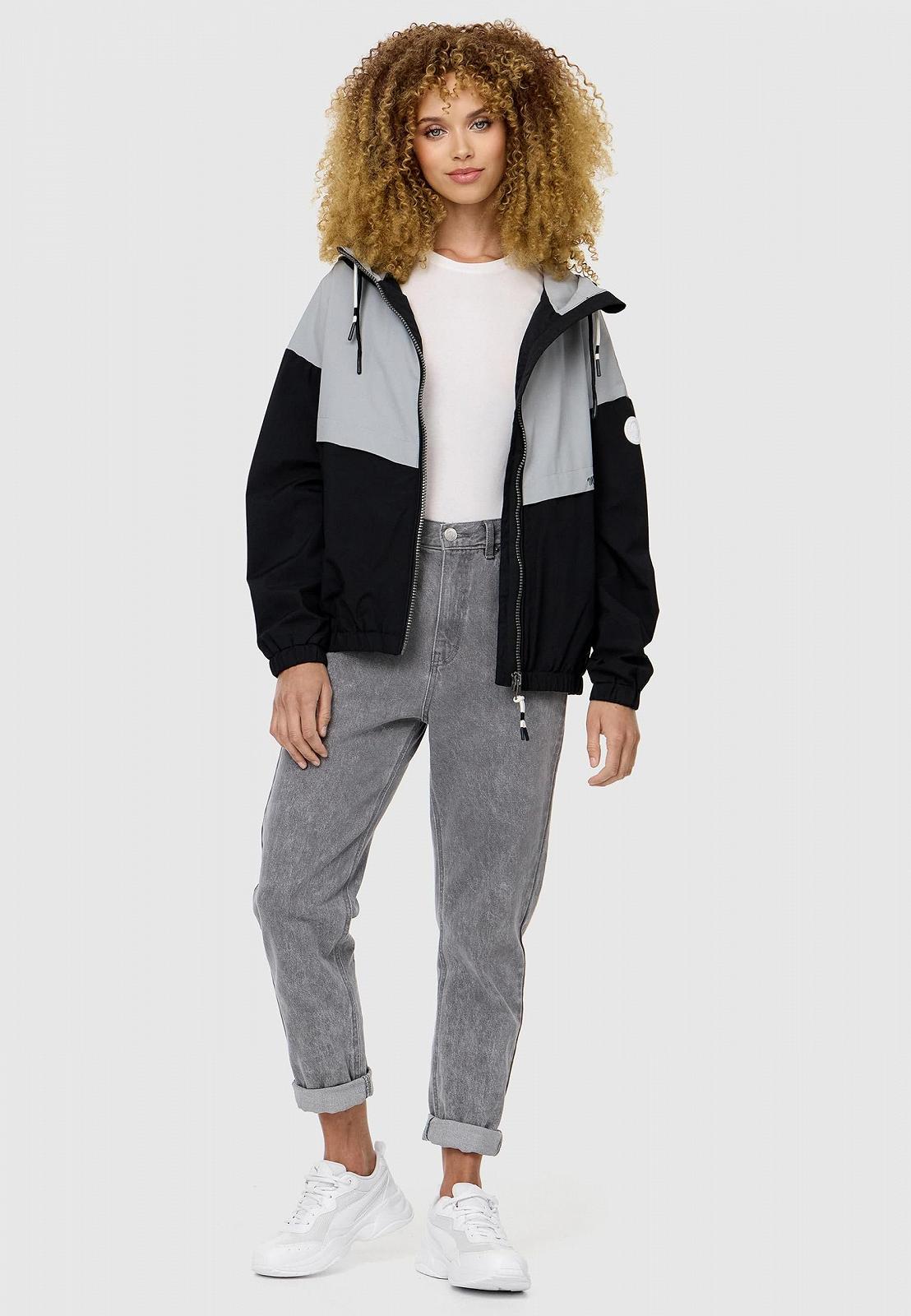 Куртка-бомбер Marikoo Liubkaa Лёгкая Женская Переходная Куртка Oversize Короткая с Капюшоном, фото №6