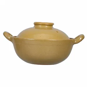 Кастрюля для тушения VALICLUD Керамическая с крышкой 500 мл Термостойкая Черная - Фото 1