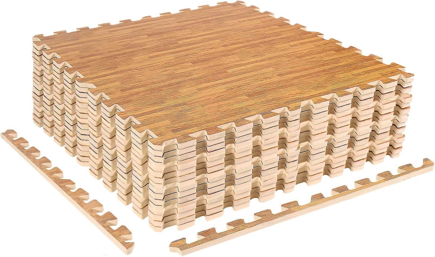 Противоскользящий коврик-пазл CCLIFE 60x60см 16 шт. Wood, фото №1
