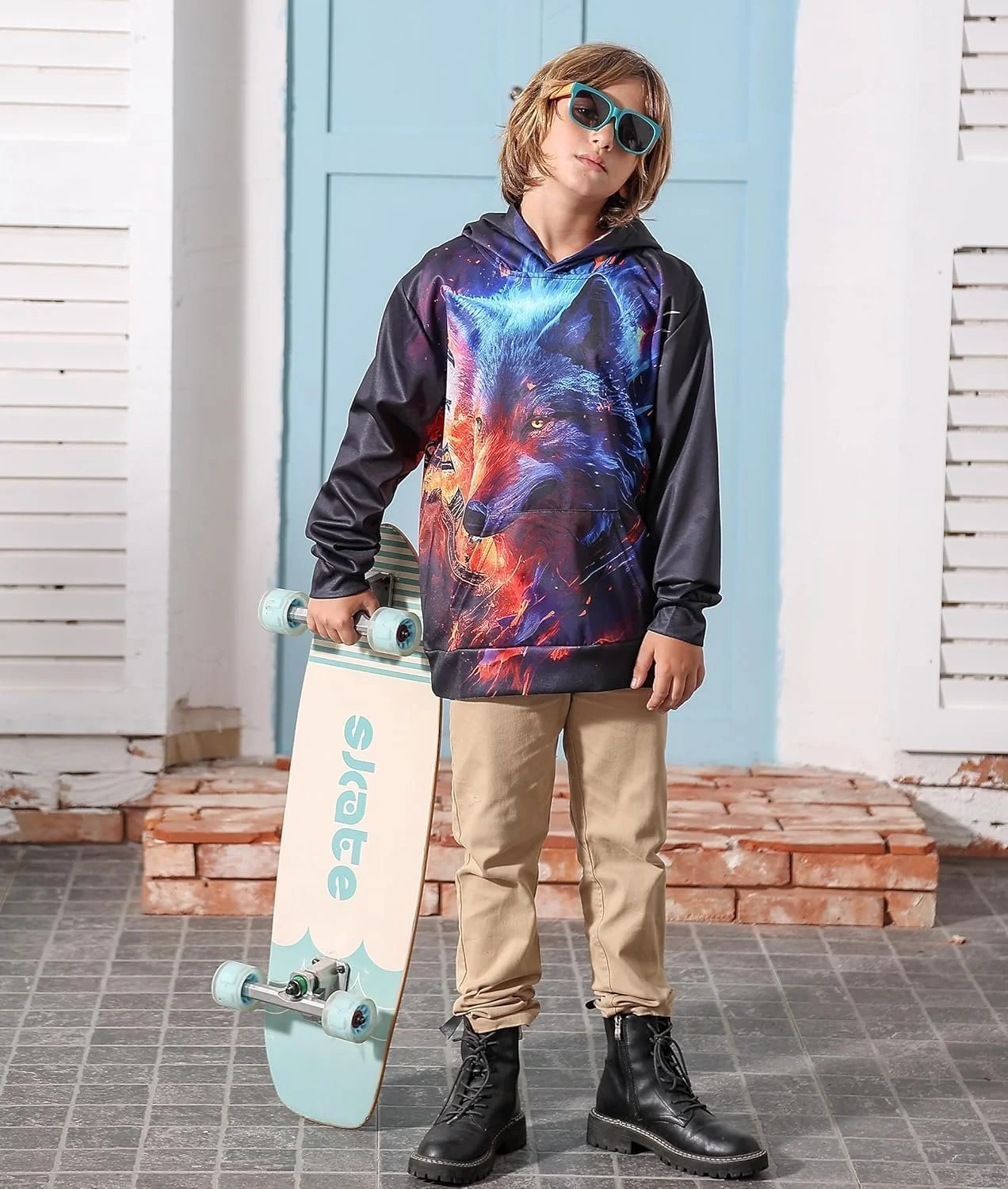 Худі Tuonroad для хлопчиків, 3D принт, дитячий, худі для дівчаток, фото №3 Худі Tuonroad для хлопчиків, 3D принт, дитячий, худі для дівчаток, фото №3