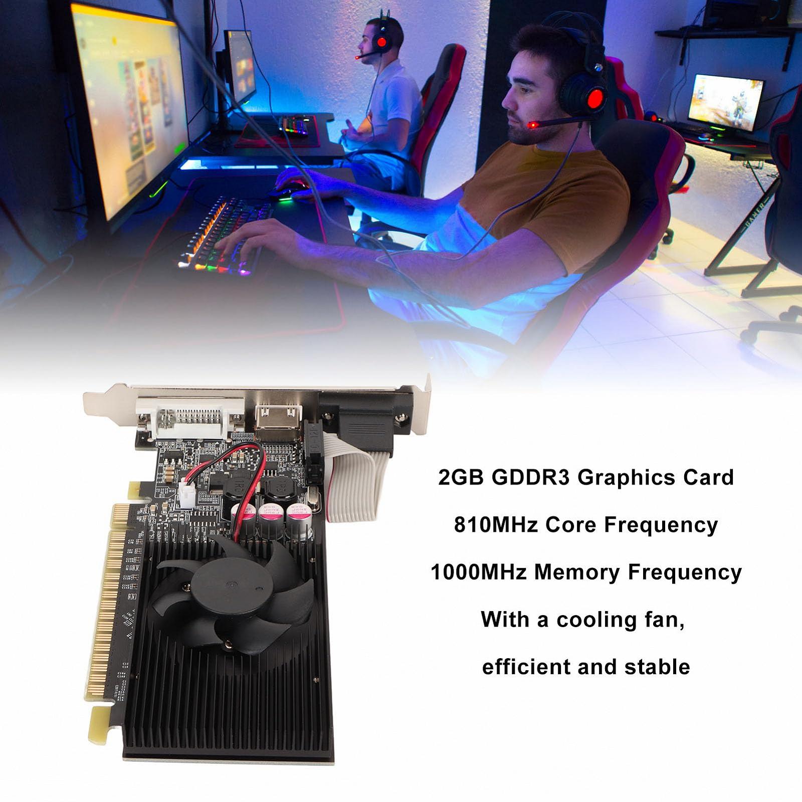 Відеокарта Bewinner GT730 2GB DDR3 64-біт 810MHz 1000MHz з інтерфейсами DVI VGA HDMI PCI Express X16 2.0 з вентилятором, фото №4 Відеокарта Bewinner GT730 2GB DDR3 64-біт 810MHz 1000MHz з інтерфейсами DVI VGA HDMI PCI Express X16 2.0 з вентилятором, фото №4