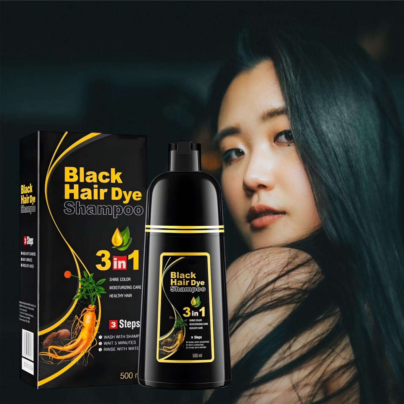 Шампунь для окрашивания волос ZAK beauty 3 в 1 500 мл, фото №3