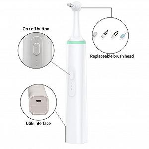 Електрична зубна щітка Danive Portable 3 режими Зелена synthetic.ua - Фото 1