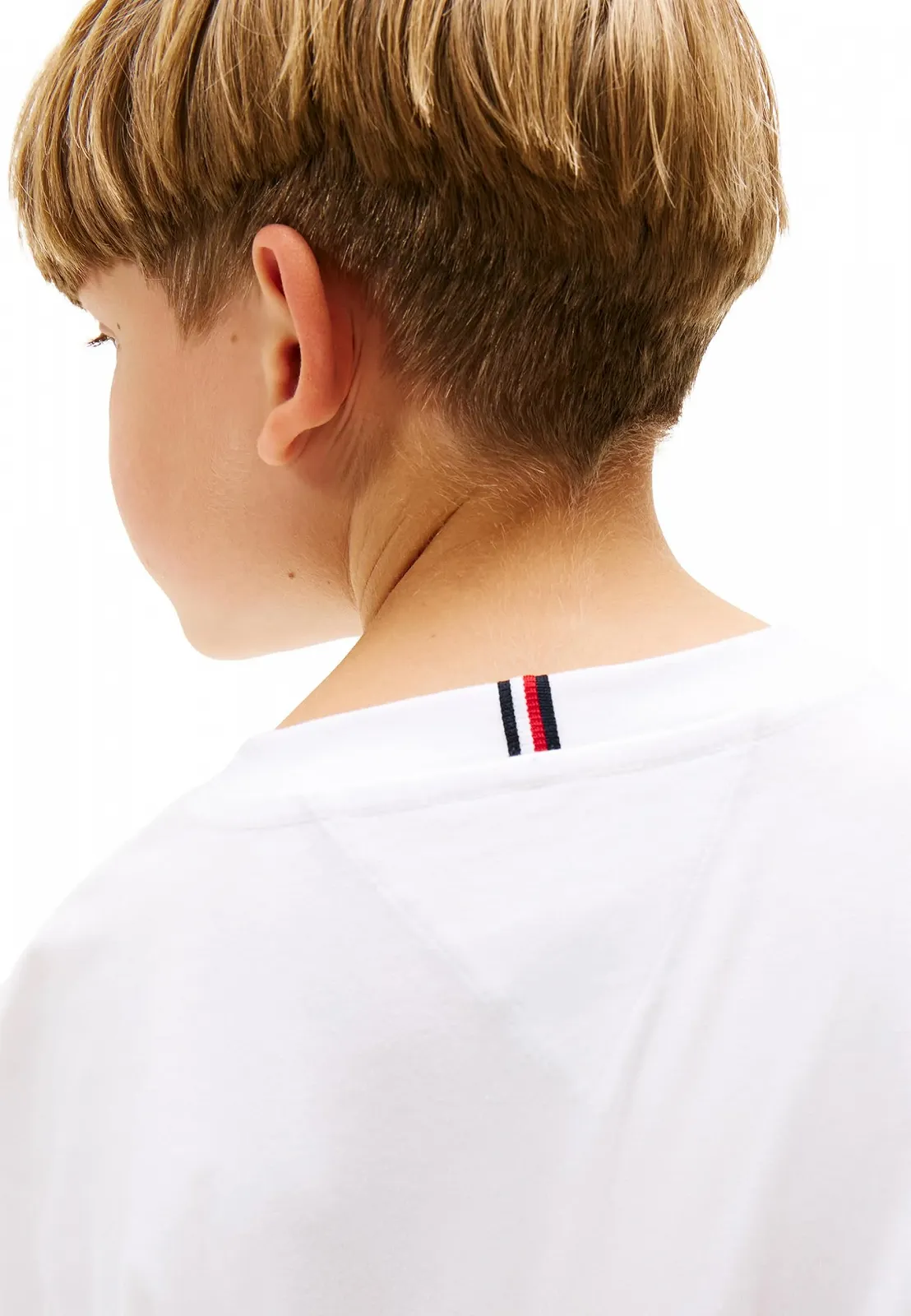 Футболка с длинным рукавом Tommy Hilfiger для мальчиков Белая, фото №5