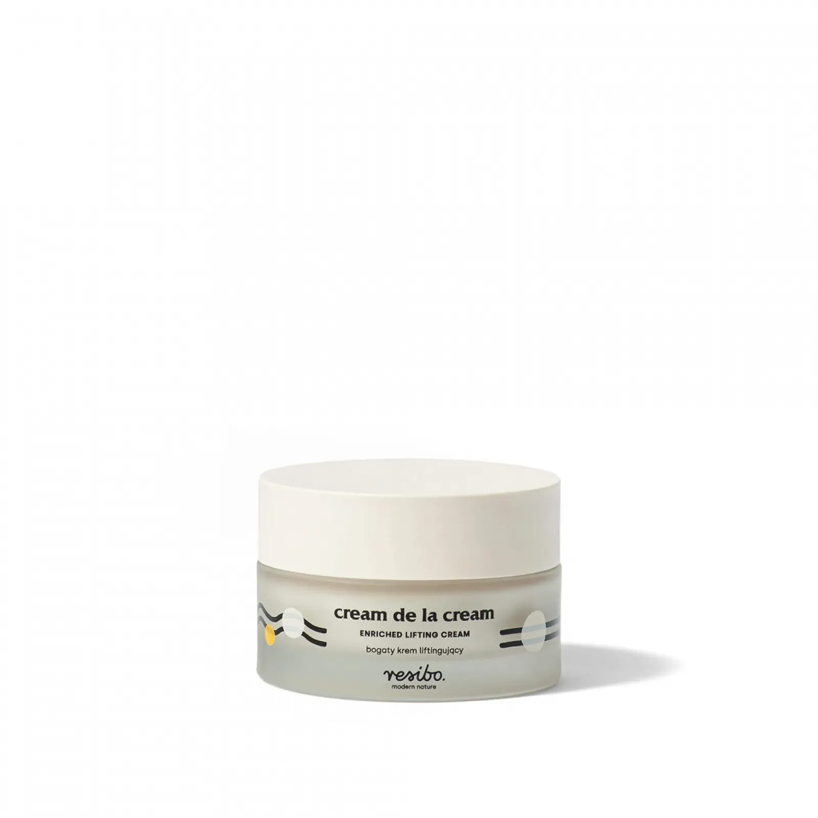 Крем для обличчя Resibo Natural Lifting Cream de la Cream натуральна косметика антивіковий з гіалуроновою кислотою 50 мл, фото №1 Крем для обличчя Resibo Natural Lifting Cream de la Cream натуральна косметика антивіковий з гіалуроновою кислотою 50 мл, фото №1