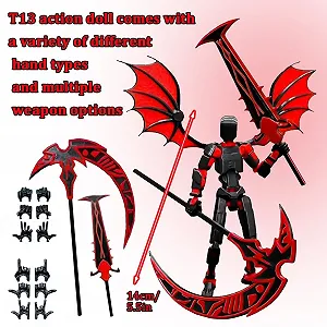 Фігурка 3D Printed Action Figure Toy Рухома з аксесуарами DIY Desktop Decoration synthetic.ua - Фото 1