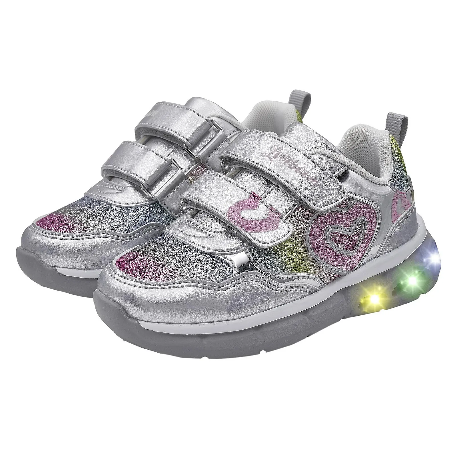 Кросівки Chicco для дівчаток з підсвіткою на підошві та подвійними липучками, фото №5