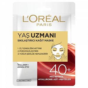 Маска для лица L'Oréal Paris Expert для возраста 45+ Firming, Pro-Retinol, пептиды и гиалуроновая кислота, 1 шт. в упаковке - Фото 1