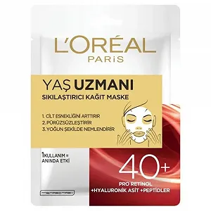 Маска для обличчя L'Oréal Paris Expert для віку 45+ Firming, Pro-Retinol, пептиди та гіалуронова кислота, 1 шт. в упаковці - Фото 1