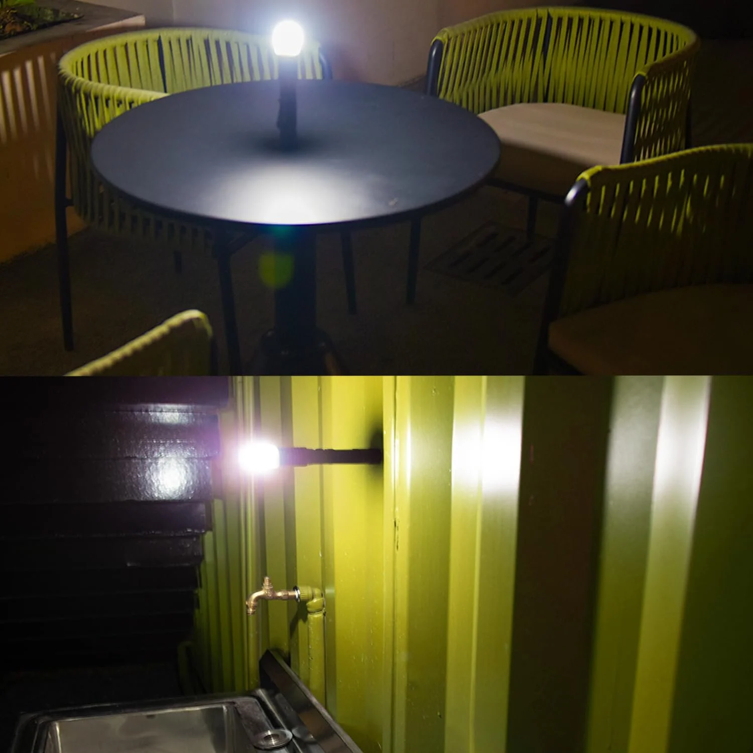 Ліхтар LED Акумуляторний, Надзвичайно Яскравий Магнітний USB C, Дифузор і Магнітний Затискач, З можливістю зміни масштабу та Водонепроникний, Акумуляторні Ліхтарі, для Кемпінгу, Виживання, Відкритого повітря, фото №9