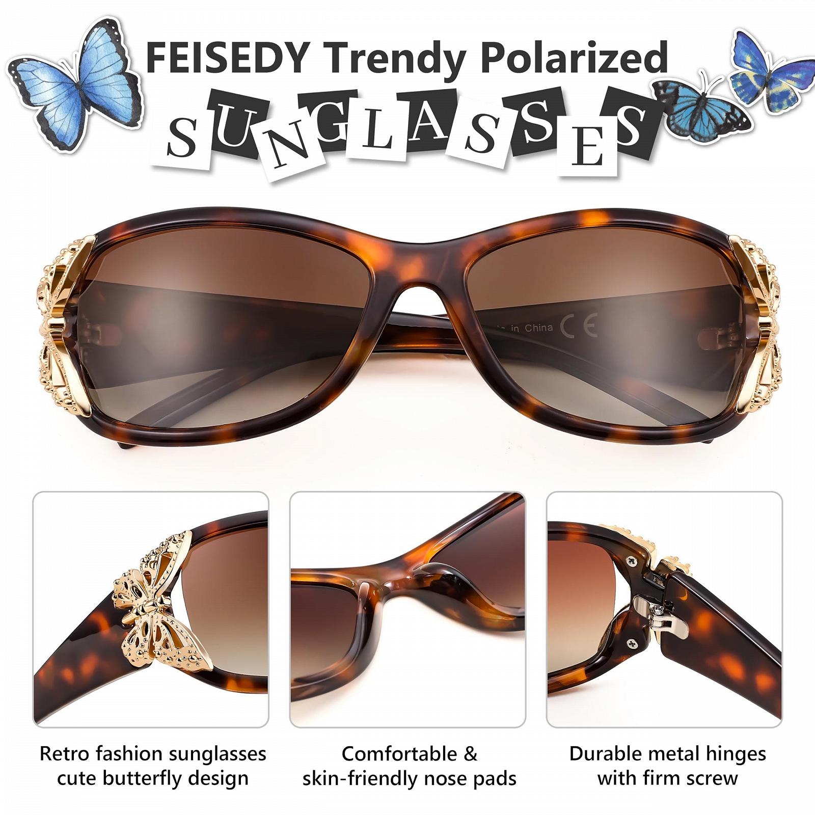 Вінтажні сонцезахисні окуляри Жіночі поляризовані великі облягаючі блискучі, фото №3