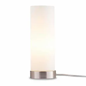 Настільна лампа KHG Basic Modern Pop E14 10.5 см Срібляста - Фото 1