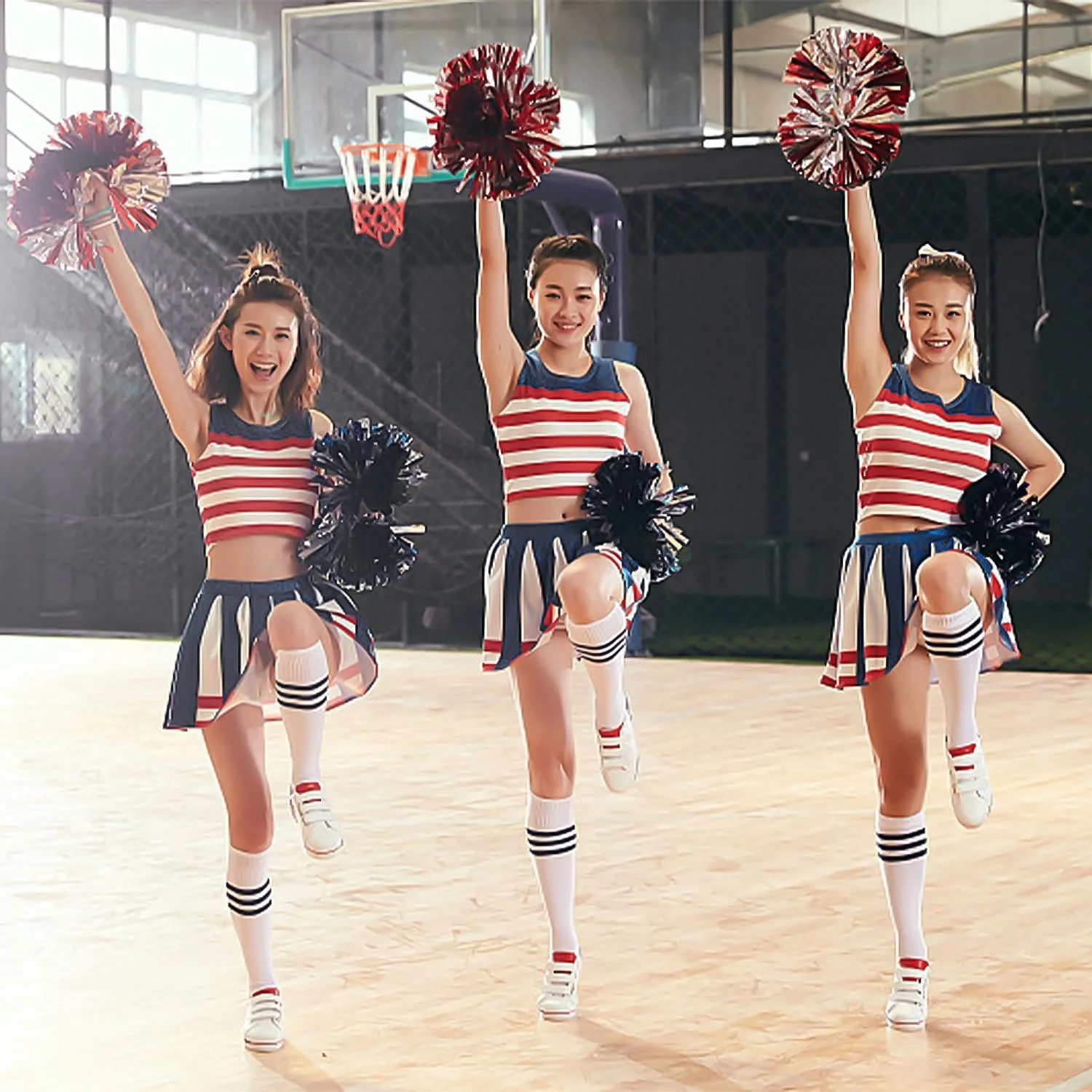 Шкарпетки Гольфи в смужку для черлідінгу (3 пари), фото №5 Шкарпетки Гольфи в смужку для черлідінгу (3 пари), фото №5