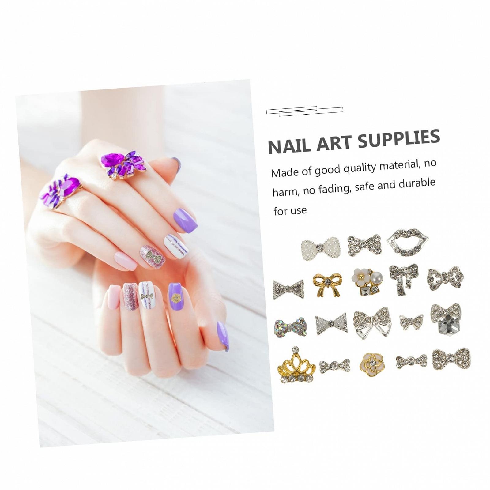 3D Наклейки Перли для манікюру 18 шт. Метелики, фото №8