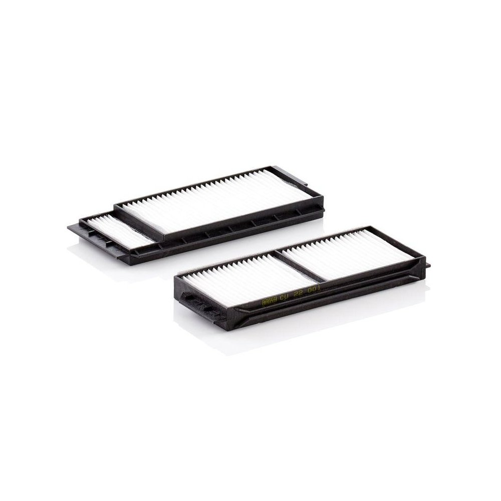 Фільтр салону MANN-FILTER CU 22 001-2 для MAZDA під центральною консоллю, фото №1