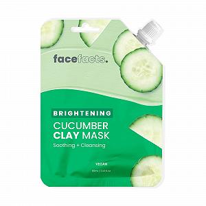 Маска для лица глиняная Face Facts Brightening для восстановления и осветления кожи, с экстрактом огурца - Фото 1