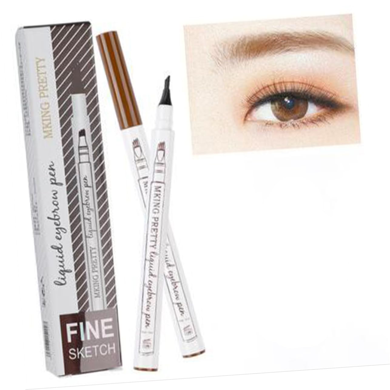 Олівець Healvian 12 Stück Водостійкий рідкий олівець для брів, фото №3