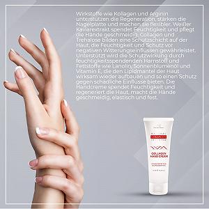 Крем для рук Collagen 75 мл с экстрактом аргинина белой икры - улучшает цвет лица, регенерирует очень сухие руки - защищает кожу synthetic.ua - Фото 1