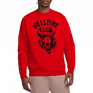 Кофта Stranger Things Unisex Stranger Things Hellfire Spray Logo Unisex, Червона кофта - Фото 1