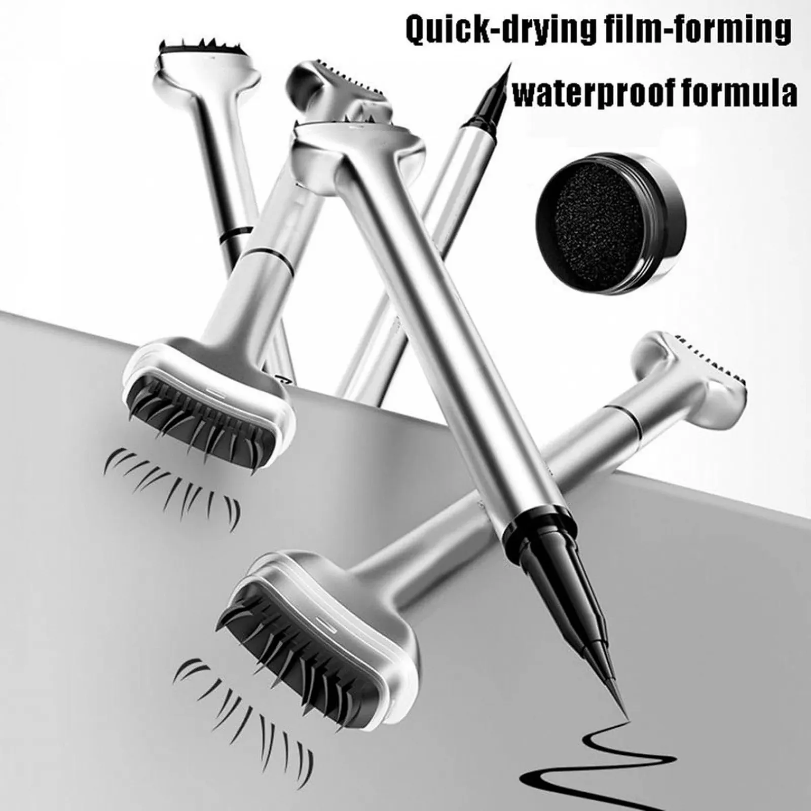 Двусторонняя жидкая Подводка для глаз Черный/Коричневый, фото №6