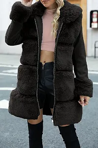 Тренч Giolshon Женский Длинный С поясом, Утепленная Флисовая synthetic.ua - Фото 1