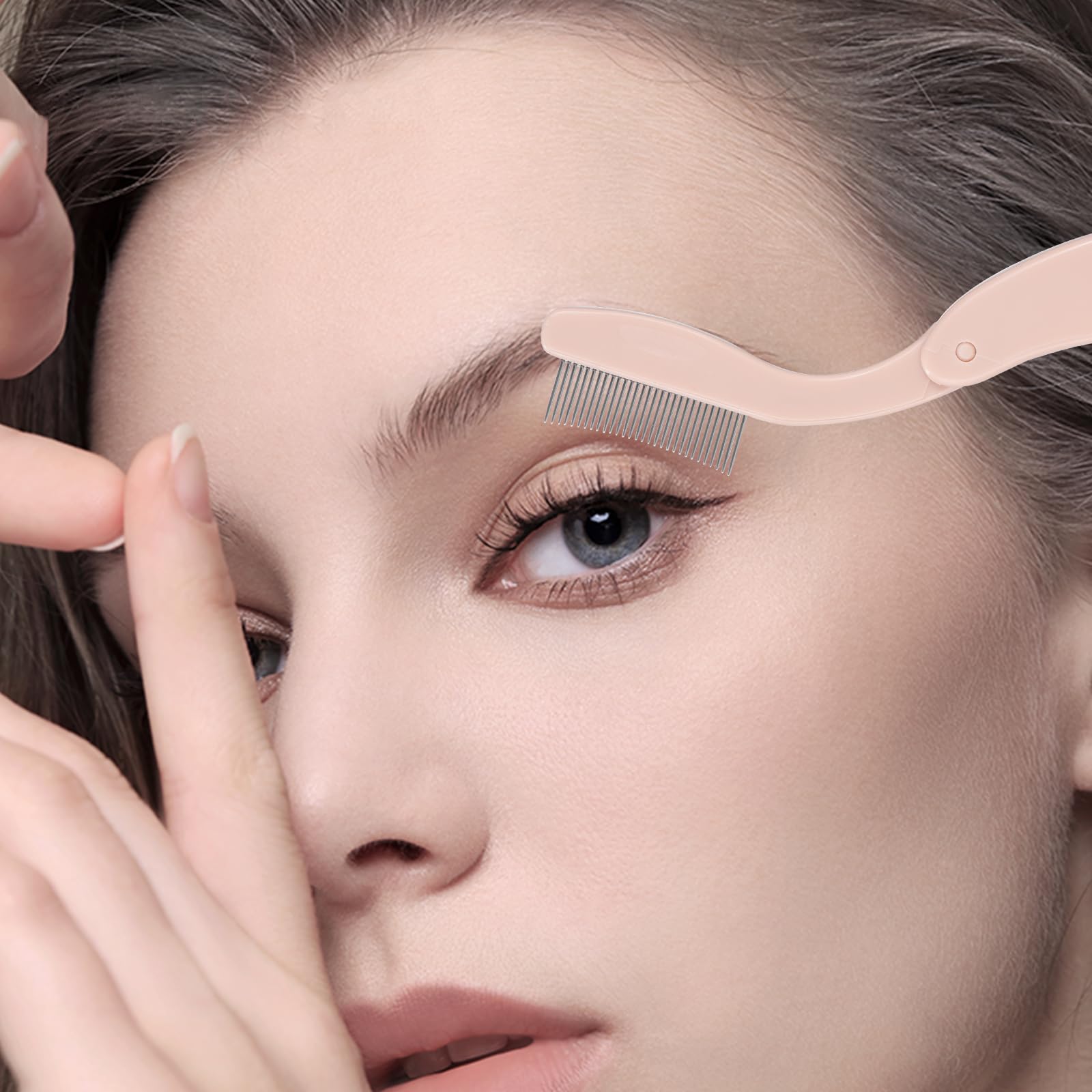 Щітка MSQ Comb Eyelash Separator Bow Eyebrow Grooming (бежевий), фото №7