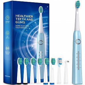 Електрична зубна щітка Demita S1 Небесно-блакитна 40000 VPM 5 режимів - Фото 1