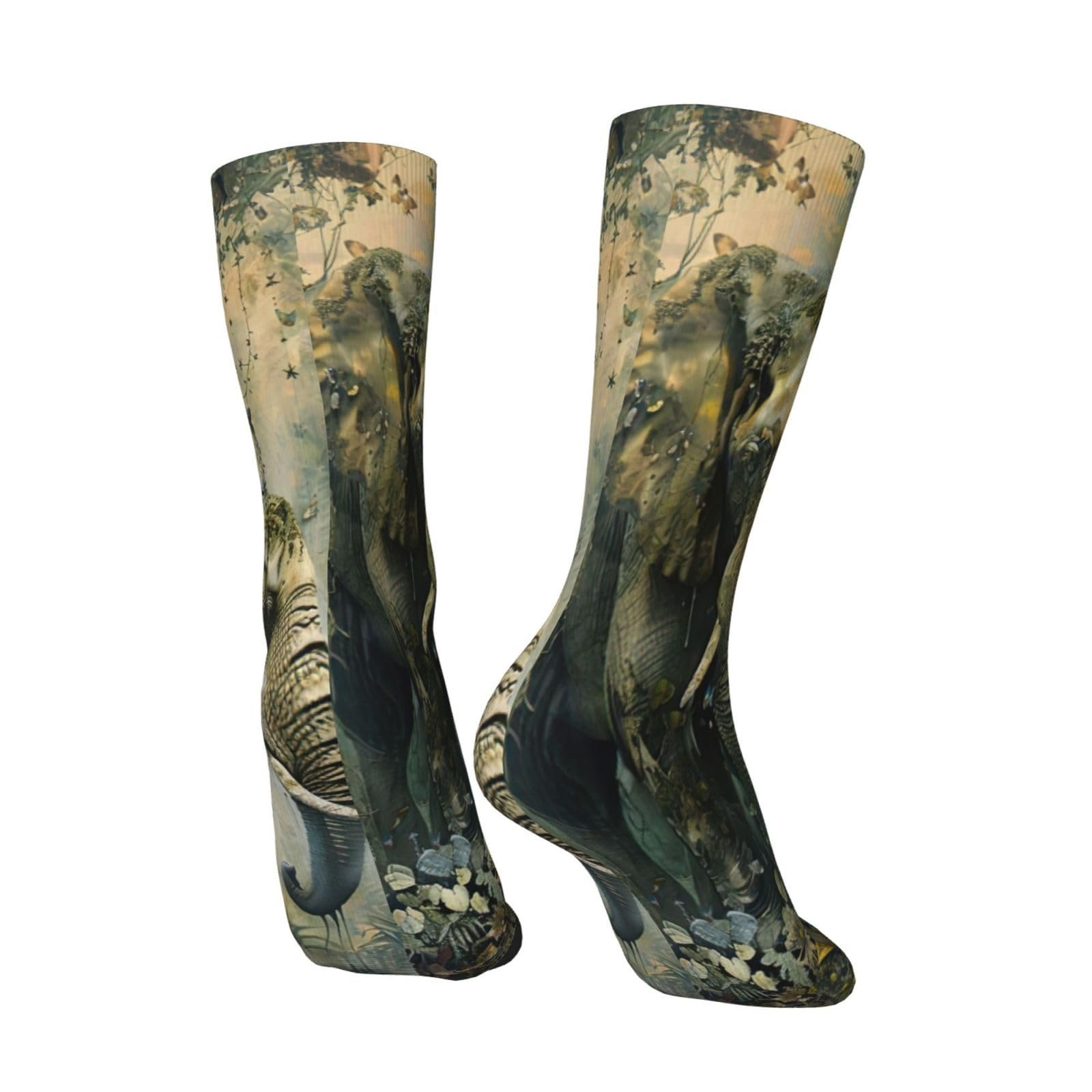 Носки Слоник (рисунок) для спорта, ежедневной носки, активного отдыха и повседневного стиля, фото №4