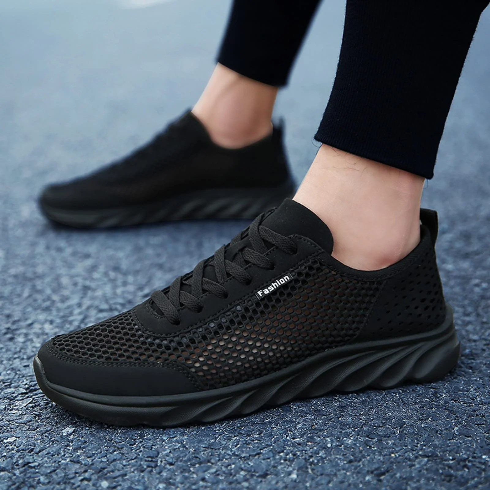 Кросівки SRZYMJ Чорний, фото №3