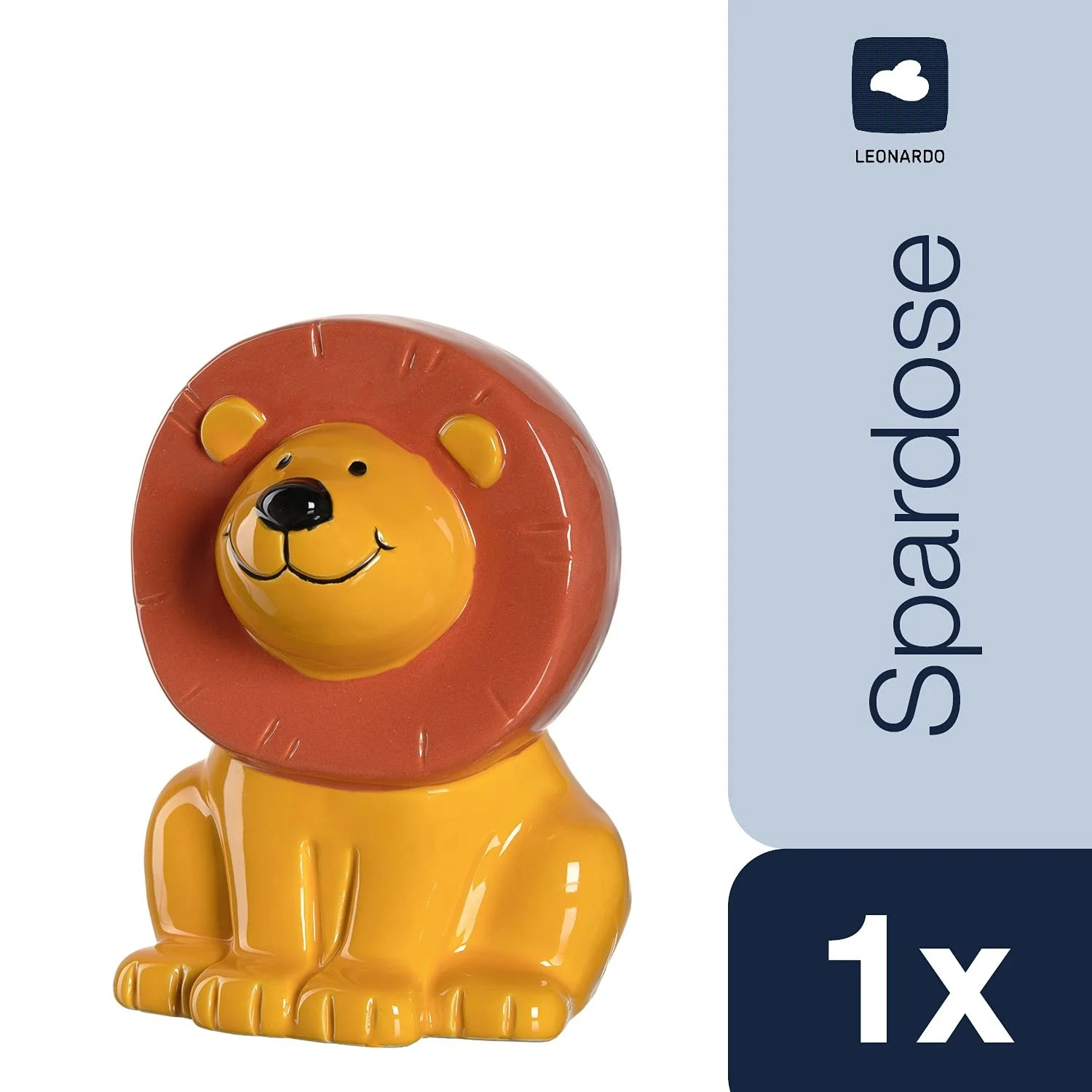 Скарбничка керамічна LEONARDO HOME Bambini 039192 Лев з ключем, фото №2