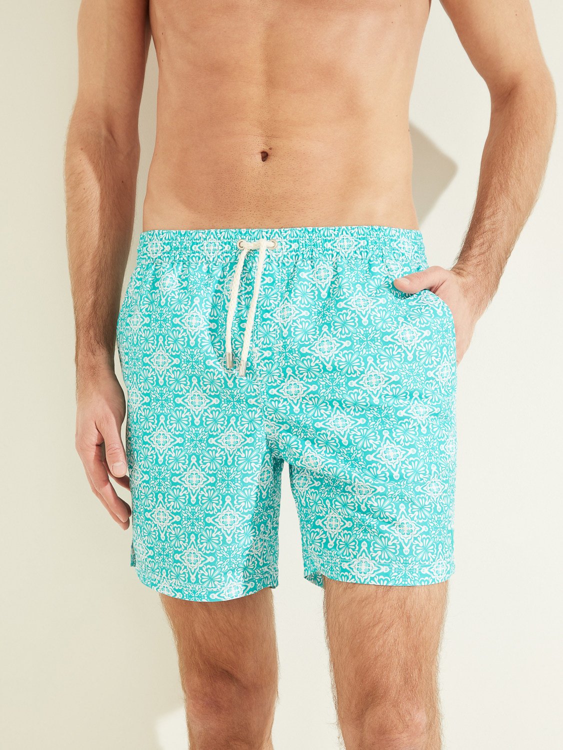 Мужские шорты GUESS Beachwear Turquoise - M, фото №1