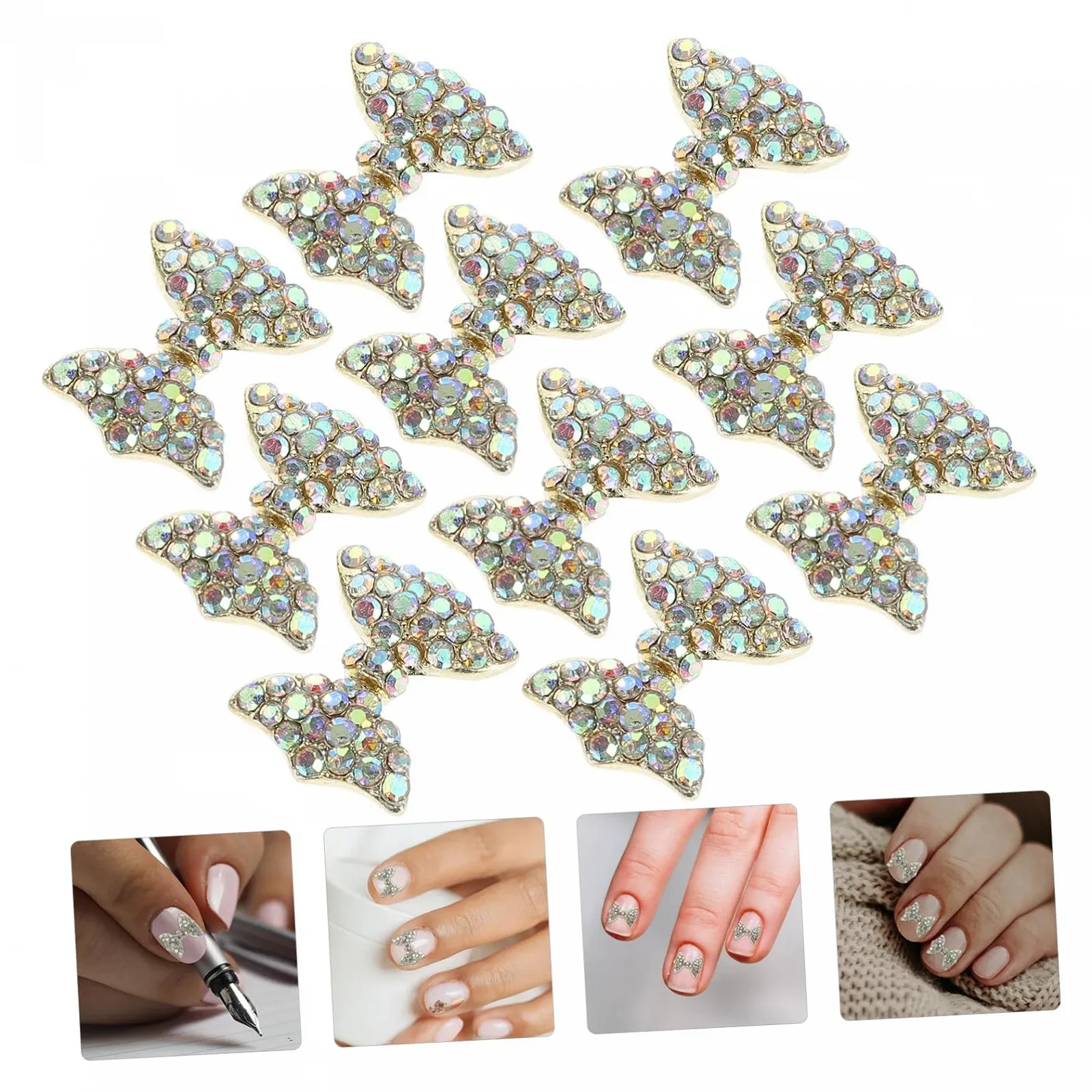 Украшения для ногтей WOONEKY, 2 набора, металлические, 10 штук, фото №5