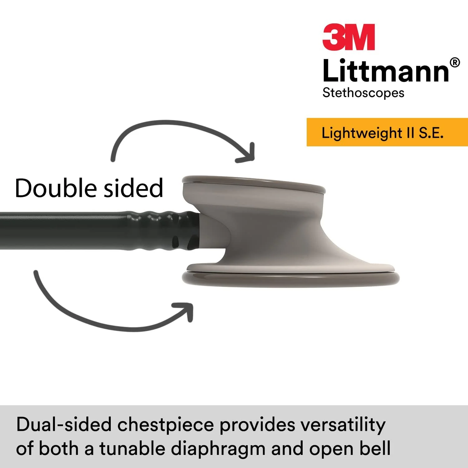 Стетоскоп 3M Littmann Lightweight II SE Чорний, фото №5