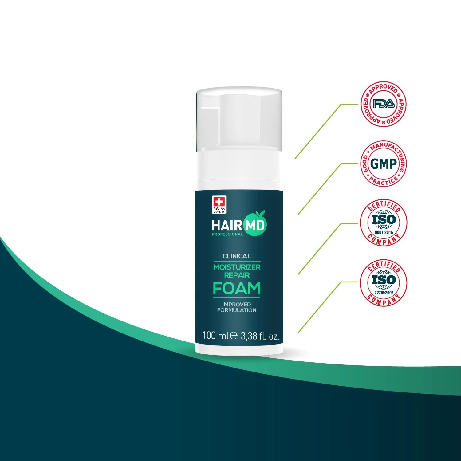 Піна Clinical 100 мл Зволожуюча та Відновлююча піна для клінік, ніжно відновлює та очищає шкіру голови, ідеально підходить для чутливої шкіри після пересадки волосся, фото №4 Піна Clinical 100 мл Зволожуюча та Відновлююча піна для клінік, ніжно відновлює та очищає шкіру голови, ідеально підходить для чутливої шкіри після пересадки волосся, фото №4