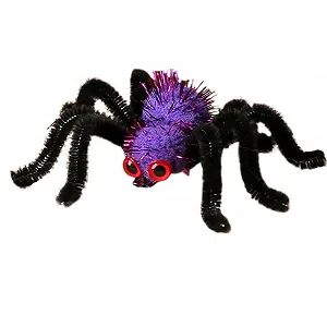 Заколка для волос Паук, Плюшевая заколка Паук, Готические булавки ужасов, Большие заколки Паук, Заколки для волос для девочек и женщин - Фото 1