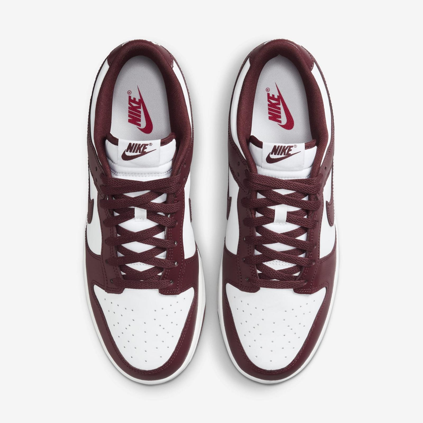 Кросівки Nike Dunk Low Retro Bordo/White 43, фото №4