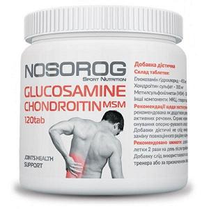 Для суставов и связок Nosorog Nutrition Glucosamine Chondroitin MSM 120 таб - Фото 1