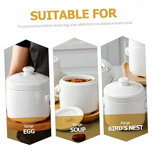 Кастрюля для тушения Homoyoyo керамическая с крышкой жаростойкая терракотовая synthetic.ua - Фото 1