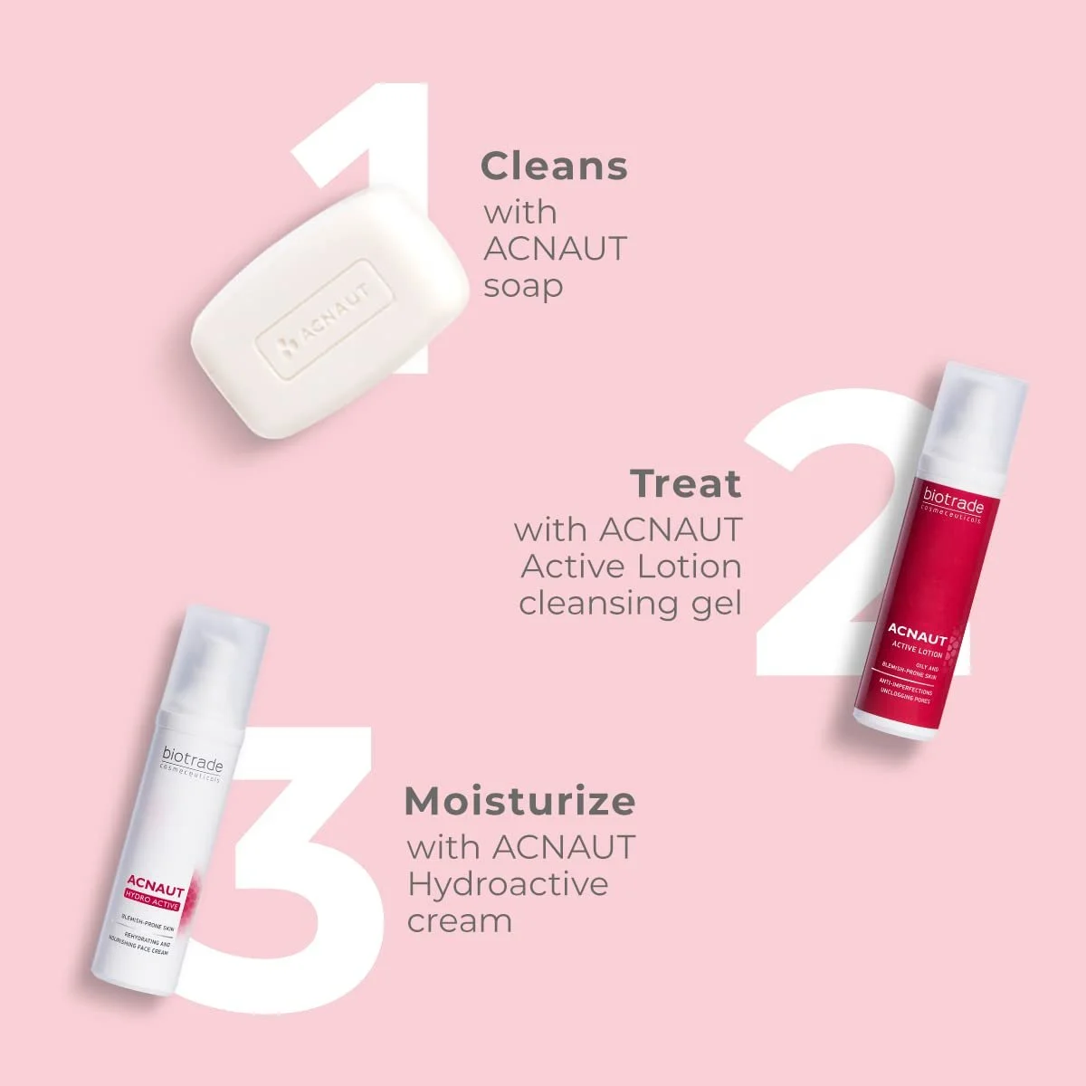 Набір Biotrade Acne Out 3 Easy Steps Засіб для лікування акне для здорової шкіри, фото №2