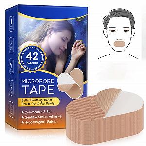 Пластыри для рта Sleep, 42 шт, Премиум лента для рта для сна, Против храпа - Фото 1